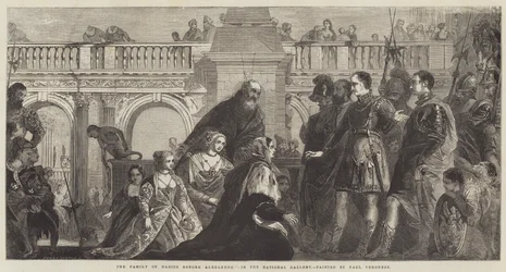 La familia de Darío ante Alejandro